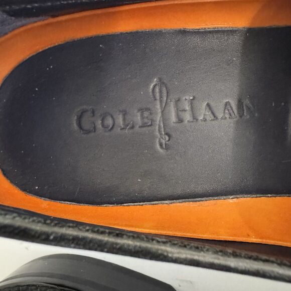 Cole Haan Lenox Hill Venetian Black Leather Loafers Men 7 Slip On Casual Classic - Picture 12 of 15